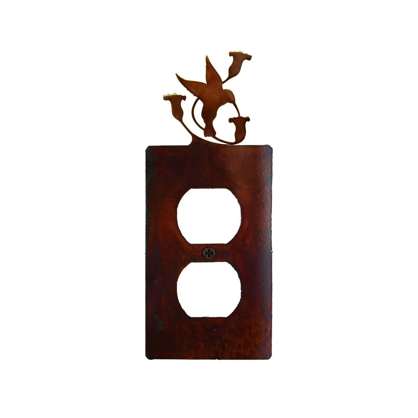 Handcrafted Rustic Switch Covers with Hummingbird