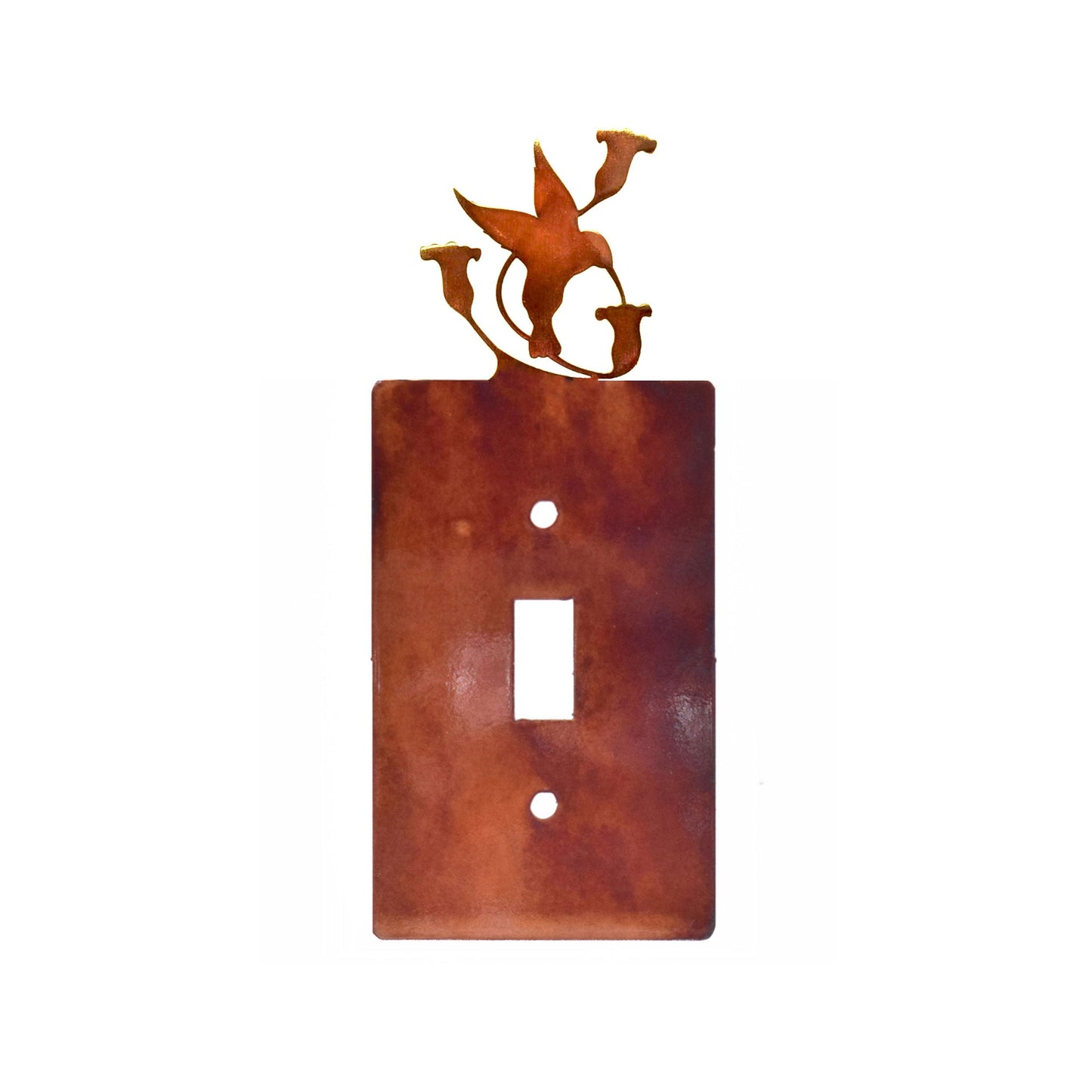 Handcrafted Rustic Switch Covers with Hummingbird