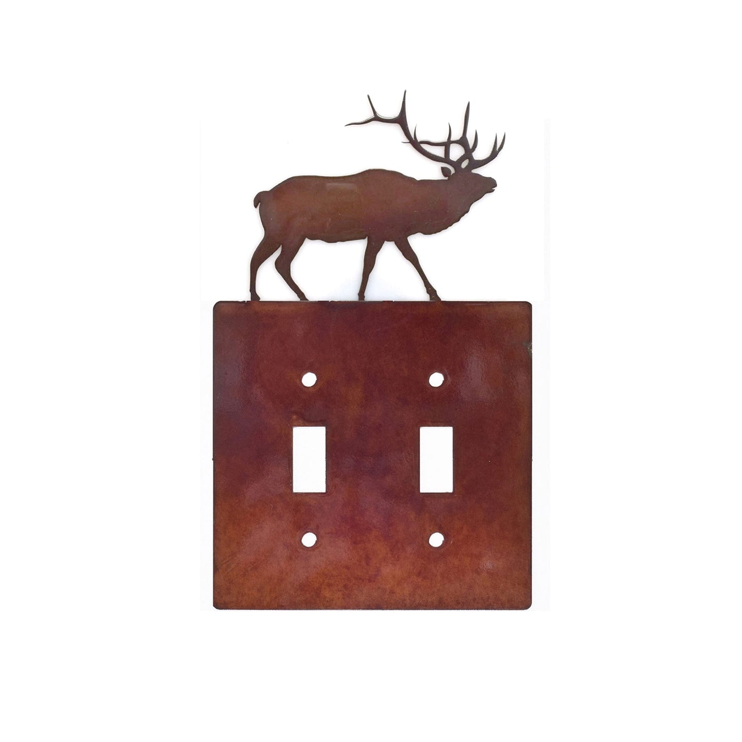 Handcrafted Rustic Switch Covers with Elk