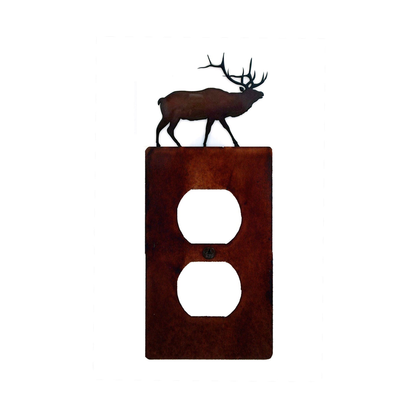 Handcrafted Rustic Switch Covers with Elk