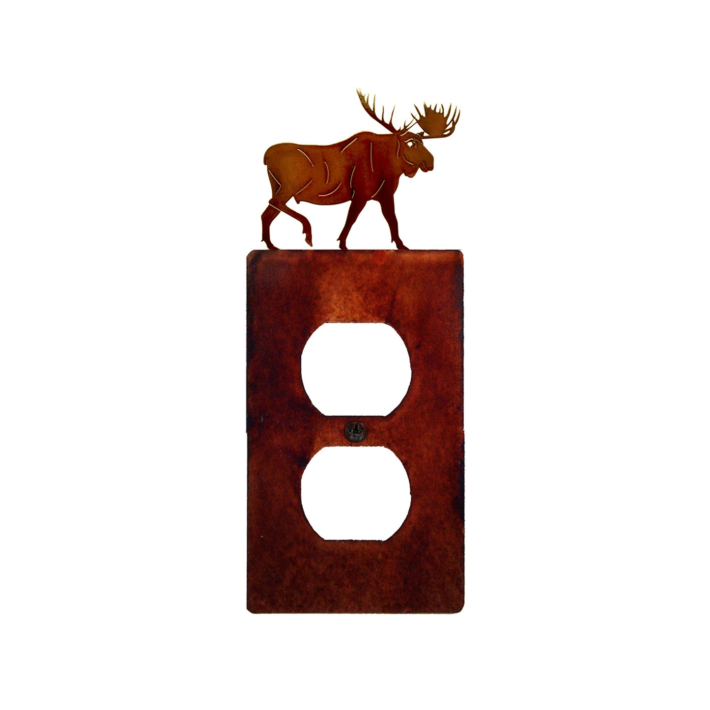 Handcrafted Rustic Switch Covers with Moose