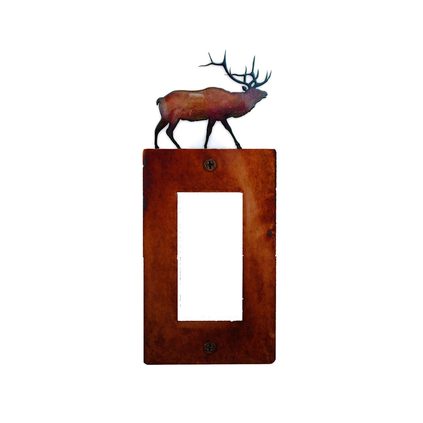 Handcrafted Rustic Switch Covers with Elk